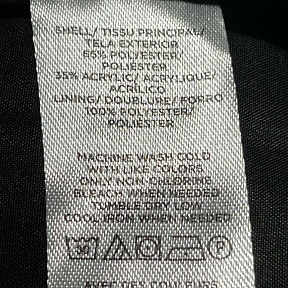 LOFT Women's Size 4 Black Textured Lined Faux Wrap Tweed Skirt - Picture 5 of 7